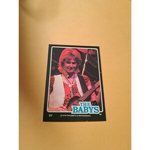 Vintage 1979 The Babys Trading Card #57 London Rock Band Collectible